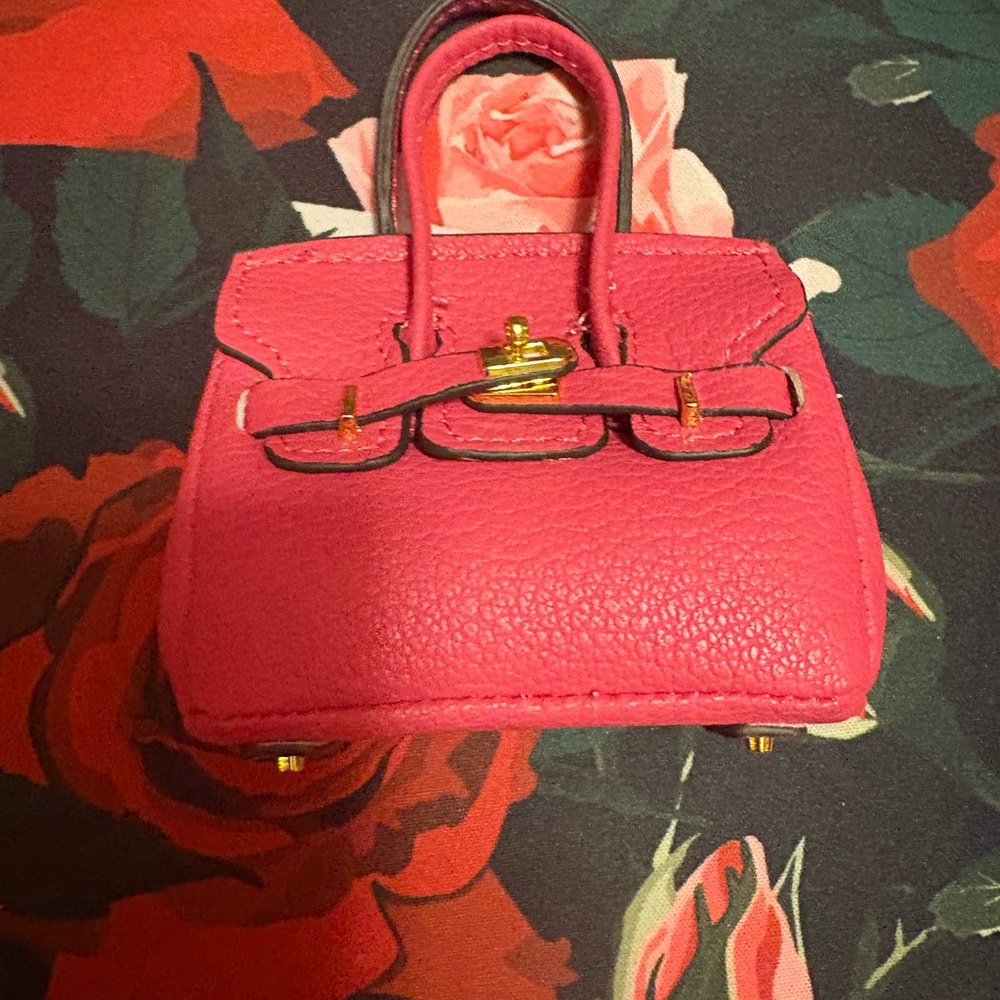 Pink keychain Handbag